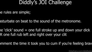Diddlydonger diddly s joi challenge the goal of this challenge is for you to cum and the rules xxx onlyfans porn videos