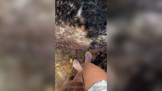 Goddessp1nk i found a waterfall today and took the opportunity to refresh _ encon xxx onlyfans porn videos