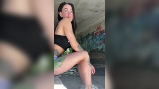 Fox Reed- Exposing Herself Outdoors Under A Bridge