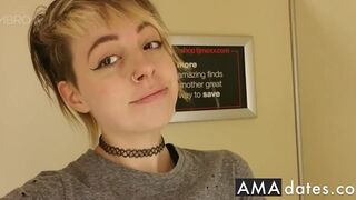 AutumnNight - Touching myself in a busy dressing room