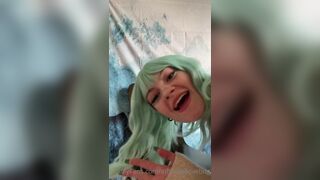 EtherealLoveBug - Green Hair Girl Dildo Fuck