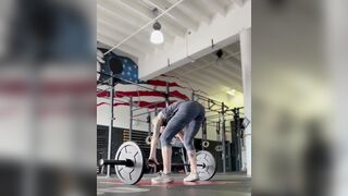 Anneamor power snatch and overhead squats at 55lbs and yes i fall too xxx onlyfans porn videos
