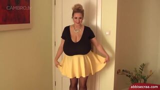 Abbi Secraa - Big Breasts In Yellow Skirt
