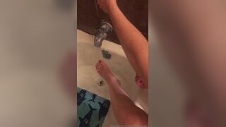 Goddess tickle lukewarm water soap suds between these sexy long toes feel so good after a long day at xxx onlyfans porn videos