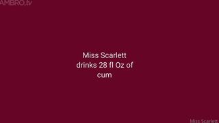 Missscarlett25 28 fl oz 828ml of german cum drank in a huge stein glass in a sexy secretary outfit as r onlyfans xxx porn video