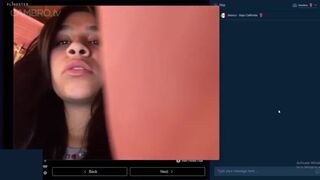 Sexy Mexican Babe High on Weed Masturbates Hard Her Wet Taco Pussy in the Webcam