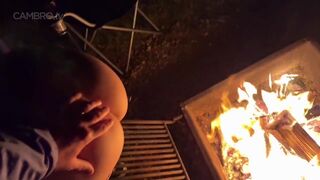 TheRykers - Public Sex in the Forest! Big Tits Babe Takes a Creampie Outdoors
